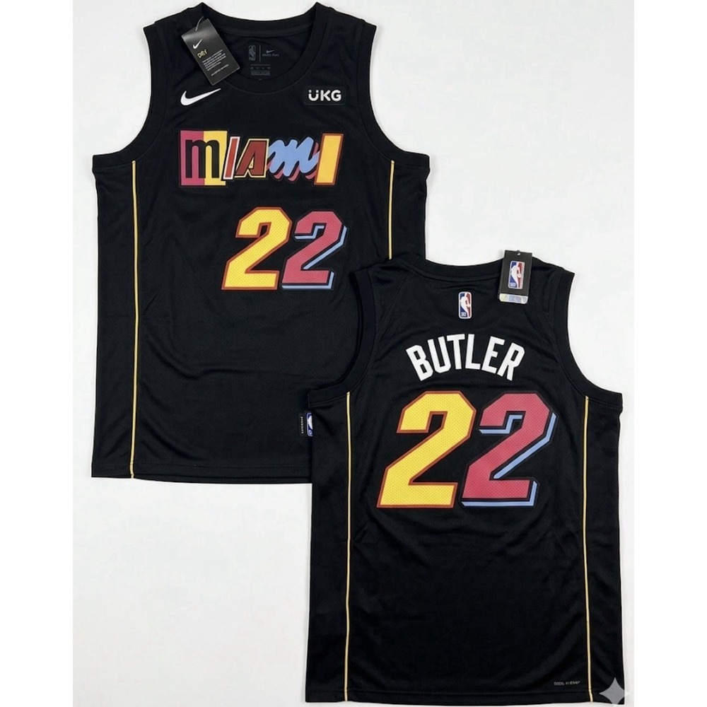 Jimmy Butler Nike Miami Heat City Edition Jersey Size L 48 Black NWT